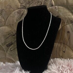 Vintage Rinc SP Lind Silver-Plated Chain Necklace